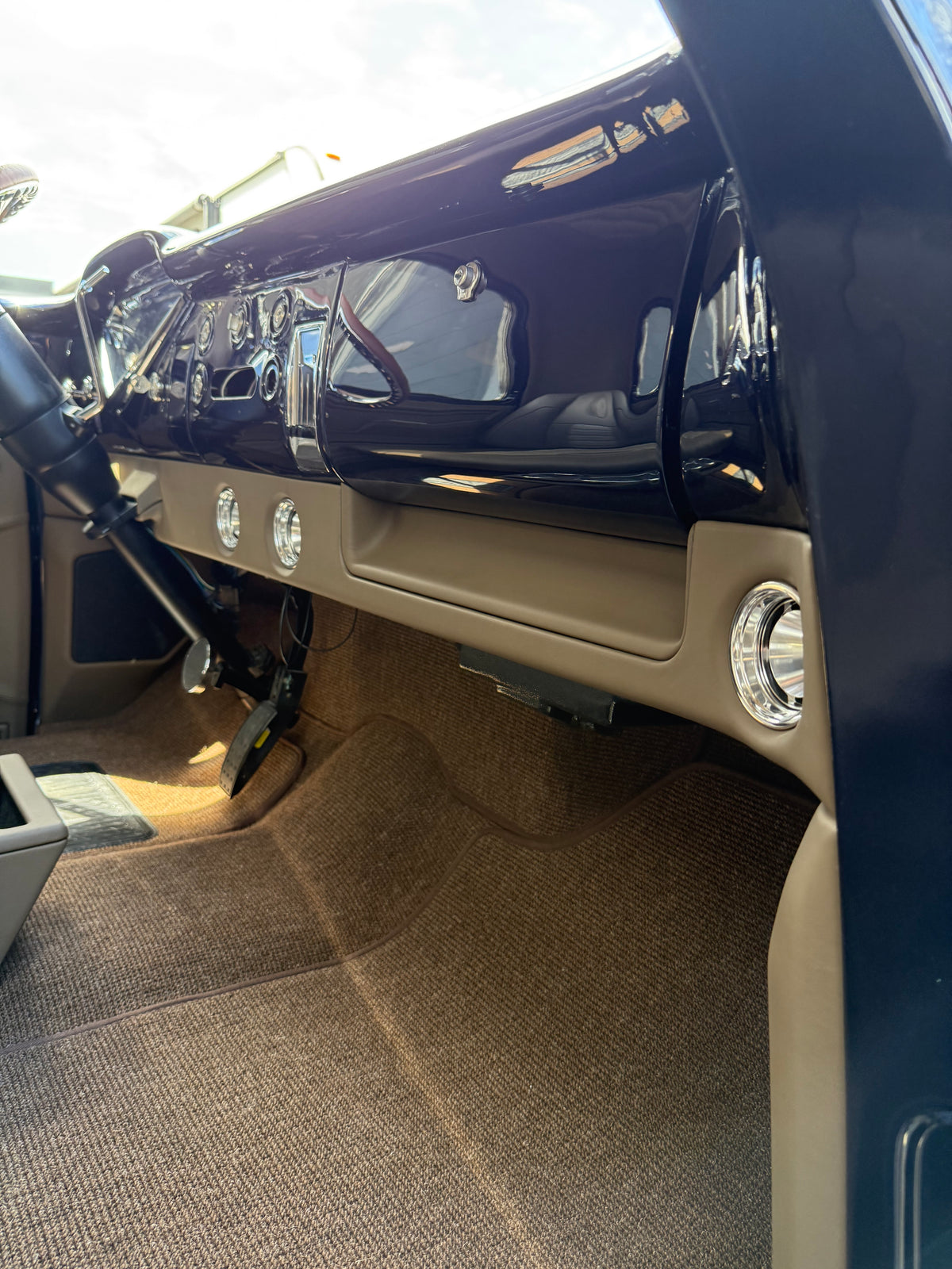 Unwrapped Custom Under Dash w/Glove Box | 1955-59 Chevy Truck