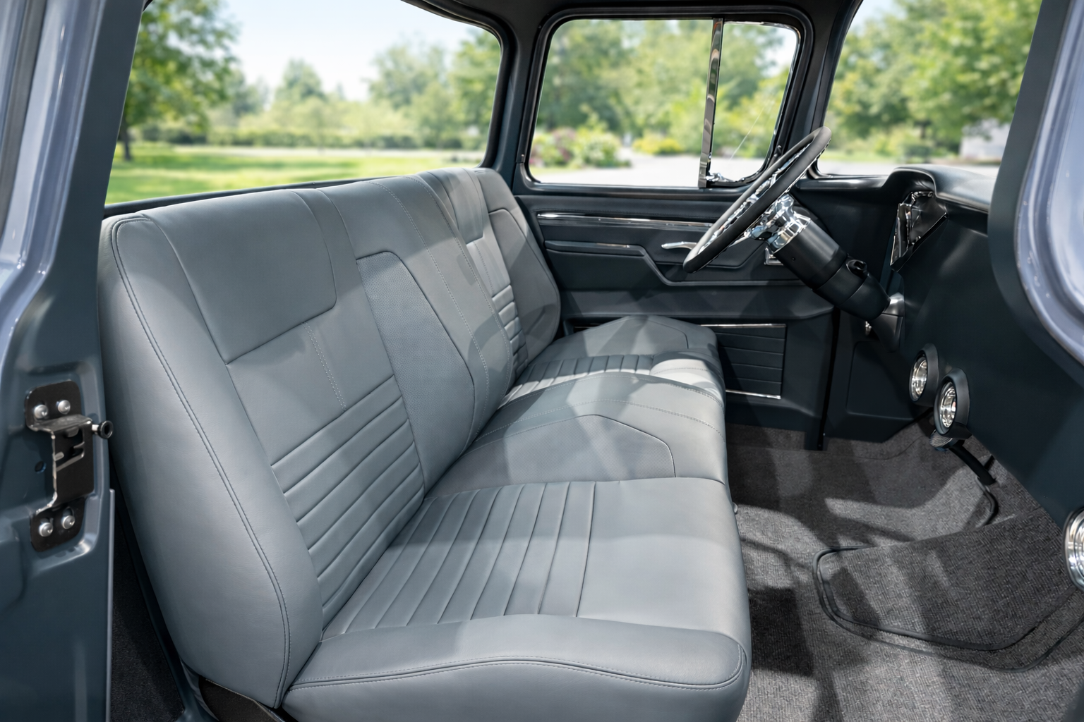 Custom Interior Bench Seat & Frame |1955-59 Chevy Pickup Truck