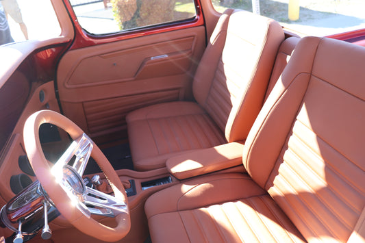 Custom Interior Bench Seat & Frame |1955-59 Chevy Truck