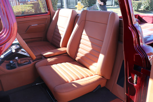 Custom Interior Bench Seat & Frame |1955-59 Chevy Truck