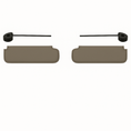 Load image into Gallery viewer, Custom Interior Visors | 1967-72 Chevy C-10
